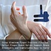 Thyonta 2 PCS Sprained Finger Fixation Strap Aluminum Finger Fracture