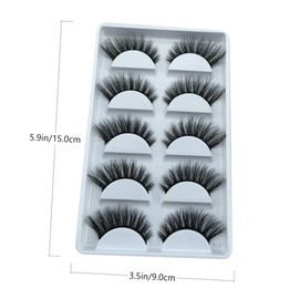 SAFIGLE 5 Pairs 3D Handmade Realistic Fake Eyelashes Natural Look Beauty Lashes for Girls for Daily Wear Parties and Special Events