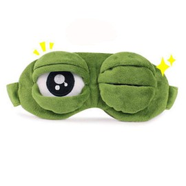 3D Cartoon Sleep Mask - Cute Frog Eye Cover, Super Soft Eye Blindfold Sleeping Mask for Children and Adults