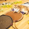 LOS ANDES 15.7'' Cat Scratcher Mat, Natural Cotton Rope Round