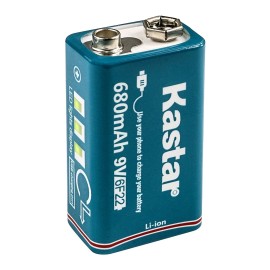 Kastar USB Rechargeable Li-ion 9V Battery LI9V for Toys Clock Multimeter Digital Camera