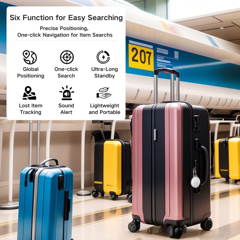Smart Tracker | Bluetooth Luggage Tracker Works with Apple Find