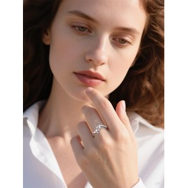 CHENGHONG Baseball Rings 925 Sterling Silver Adjustable Baseball Ring Never Give Up Sport Jewellery Gifts for Baseball Lovers Women