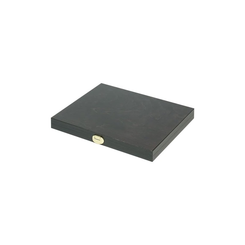Lindner Carus-1 Real Wood Coin Case with a Dark Blue