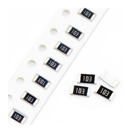 1000 piezas, resistor de chip SMD 1206 1/4 vatio 100 120 130 150 180 200 220 240 270 300 330 360 390 430 470 510 560 620 680 750 820 910 K R Ohm (120 Ohm 121)