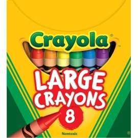 Crayola Crayola Large Crayons - Assorted (8 Count), Giant Crayons for Kids & Toddlers, Ages 2+