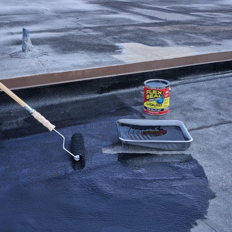 Flex Seal Liquid, Rubber Coating Sealant, Waterproof, Flexible, Breathable, and