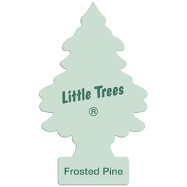 Little Trees Air Freshener Tree MTR0088B Frosted Pine Fragrance For Car Home Boat Caravan - 24 Pack