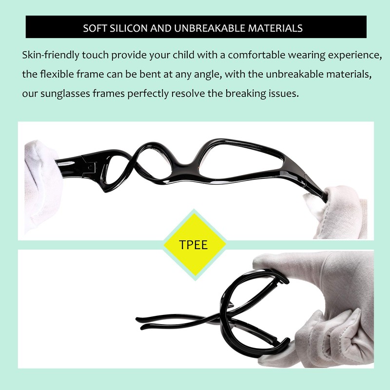 Hycredi Flexible Polarized Sunglasses with Strap for Baby Age 0-2