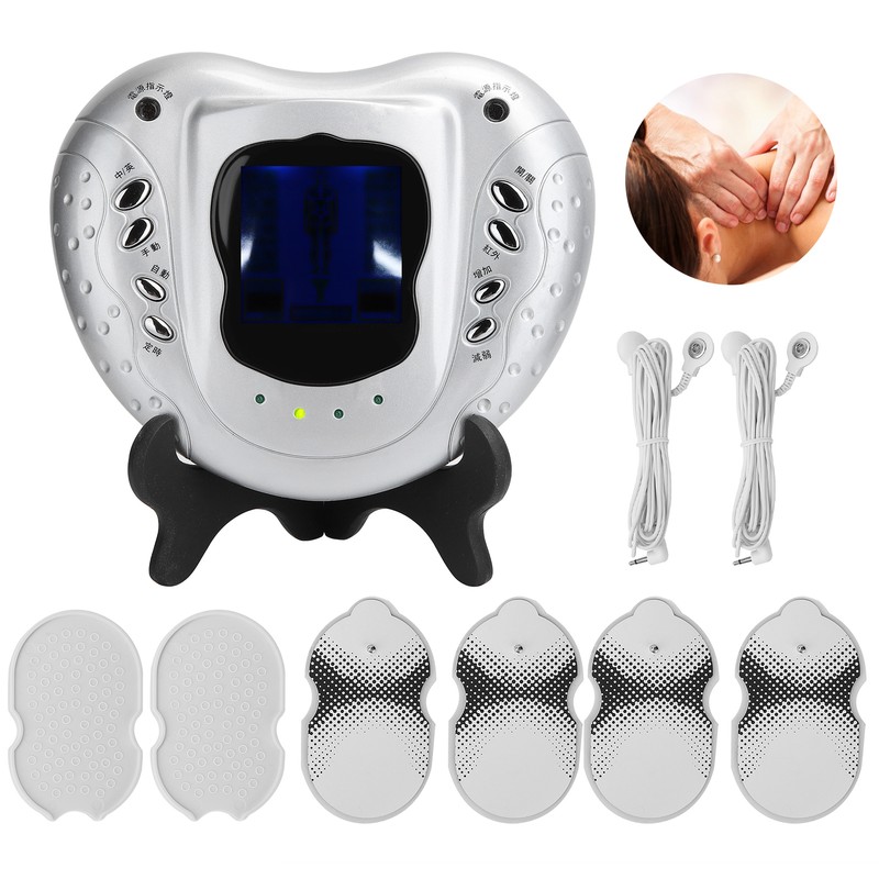 Multifunctional Electric Pulse Massager Electrode Pads TENS Body Muscle Stimulator