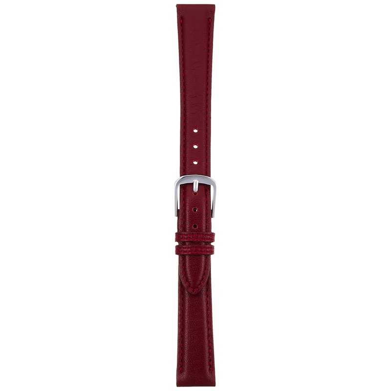 Bambi C115EO Watch Band, Calf Wine, 0.7 inches (17 mm)