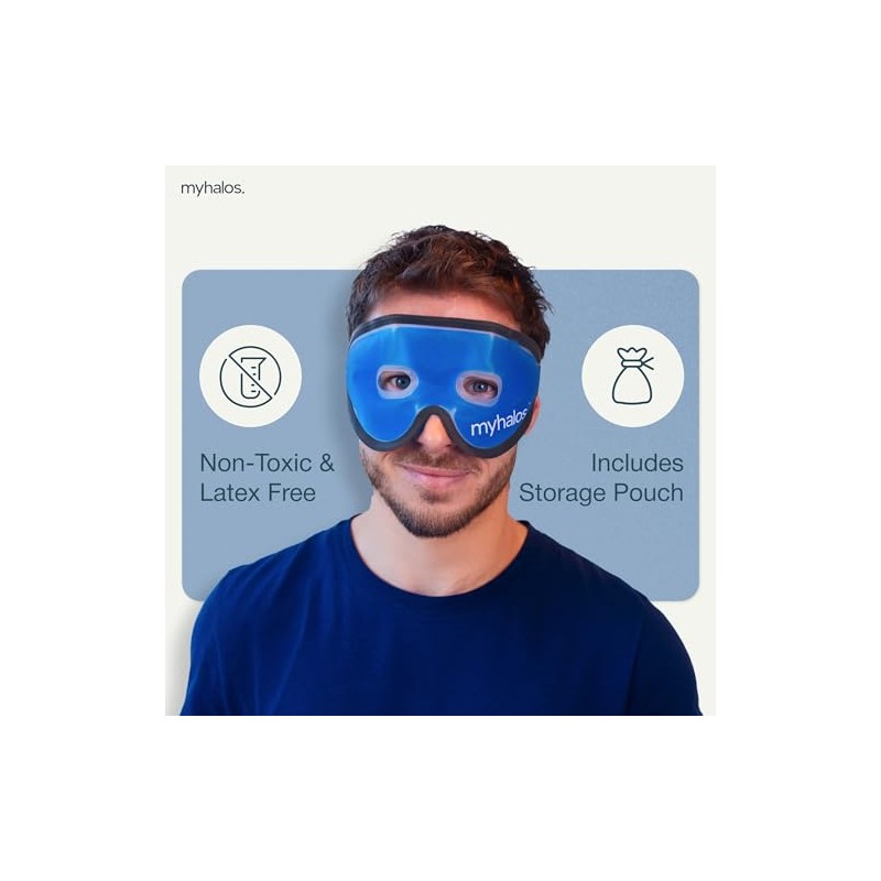 MYHALOS - máscara de gel frío reutilizable para ojos y