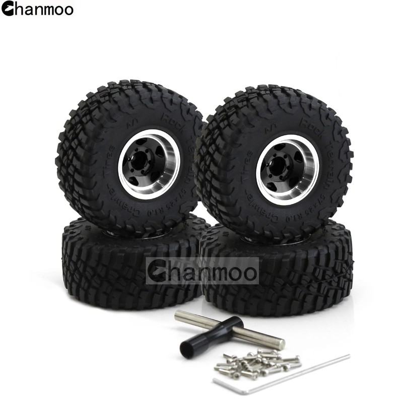Chanmoo 1.0 Beadlock Wheels and Tires 1/24 1/18 RC Mud
