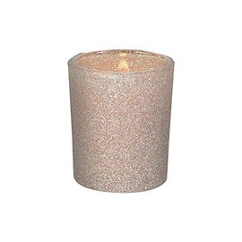 Fun Express - Champagne Glitter Votive Holders for Wedding - Home Decor - Candles and Candle Accessories - Candle Holders & Accessories - Wedding - 12 Pieces