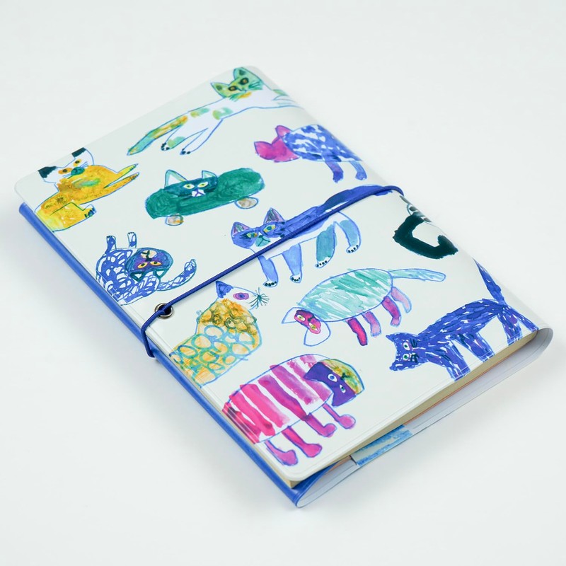 Greeting Life Mirokomachico Book Cover Cat MRZ-69 Blue