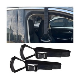 KANDUJIMU 2PCS Car Grab Handle, Adjustable Auto Safety Handle Standing Aid for Elderly Disabled, Portable Vehicle Support Grab Bar Mobility Assist Device, Universal for RV, SUV, Truck