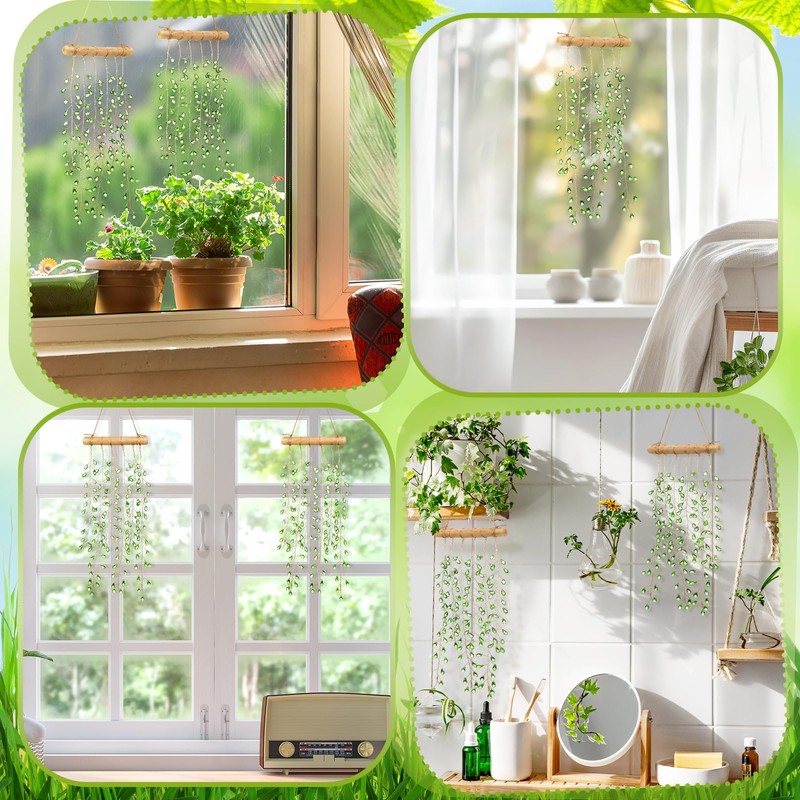 Suncalla 2 Pcs Crystal Suncatchers for Window Boho Decor Hanging