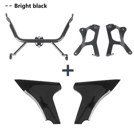 FWXEOZ Side Fairing Panel Bracket Kits for Touring CVO Road Glide ST FLTRXSTSE 2024 FLTRXSE 2023 Motorcycle Side Panels Spoilers Cover Unpainted/Bright Black Side Fairings Panels Accessories