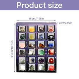 Mineup Advent Calendar 2024 for Children Crystals 24 Days Christmas Advent Calendar Countdown Advent Calendar 2024 Children Christmas Gift for Boys Girls Geology Enthusiasts