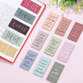 Dianelhall 30 Inspirational Magnetic Bookmarks for Students Teachers Offices Home Clips for Pages and Books Bookmarks with Motivational Quotes for Inspiration and Motivation when Reading