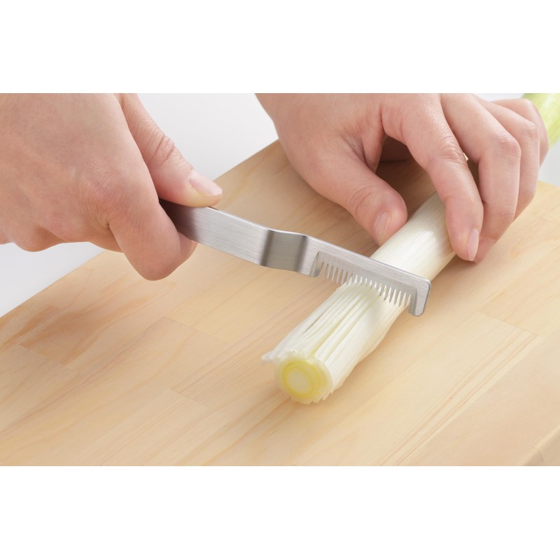 Yoshikawa EATOCO Iitoko Saku (Saku) White Hair Onion Cutter, Leek