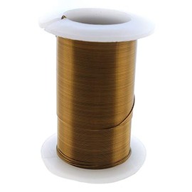 The Beadsmith Wire Elements 28-Gauge Lacquered Tarnish-Resistant Copper Wire for Jewelry Making, 40 Yard, 36.58 Meter Spool (Vintage Bronze)