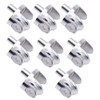 Glass Shelf Support, 16PCS Solid Glass Clamp Glass Hinge Glass