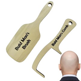 KAHZOR 2 Pezzi pettini interessanti e creativi, pettini per testa calva, spazzola per pelati scherzo, regali divertenti per uomini per mariti, regalo scherzo, regali per il primo di aprile