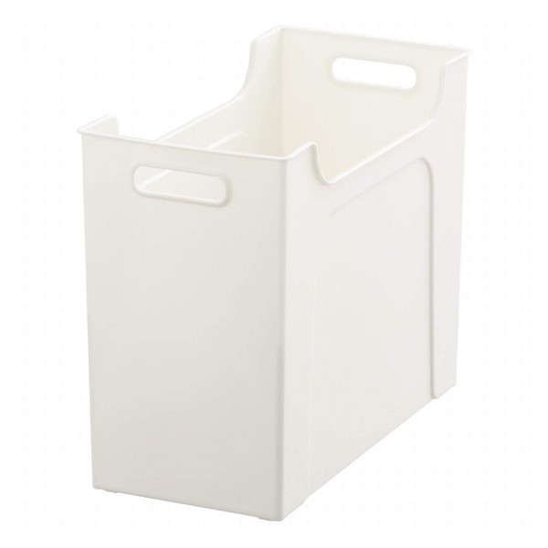 SANKA NSO-BMWH Storage Box, File Case, Medium, White, Natura, Sorting Box, (W x D x H): 6.5 x 13.0 x 10.4 inches (16.4 x 32.9 x 26.3 cm), Made in Japan