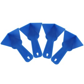 Moicstiy 4 Pcs Drywall Trowel Plastic Inside Corner Trowel Tool for Drywall Tools Corner Trowel Building scraping(Blue)