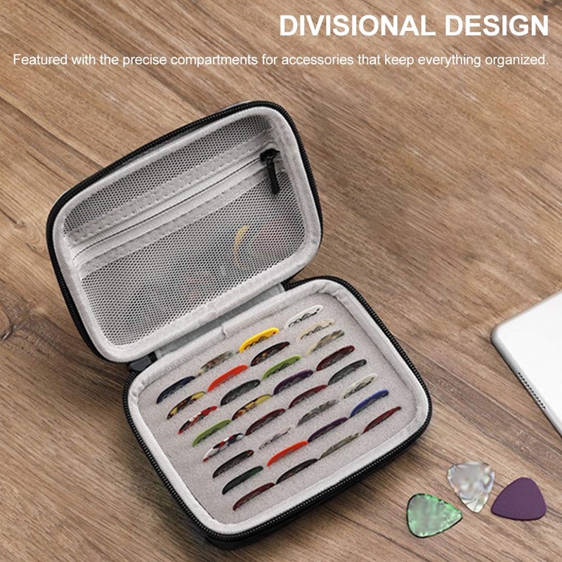 Faderr Guitar Pick Holder Storage Box Zipper Guitar Picks Bag