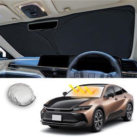 CDEFG Toyota Crown Crossover Front Sun Shade Crown Crossover 35 Series TZSH35/AZSH35 2022.9 ~ Sunshade for Windshields, Car Window Shading, Thermal Insulation, 6 Layer Construction, Anti-Degradation,