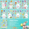 AhfuLife Easter Window Cling 171 Pcs, 9 Sheets Easter Bunny