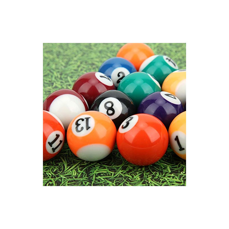 GOTOTOP 16PCS 32MM Mini Pool Ball Billiard Set,Resin Kids Pool