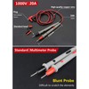 Multimeter Test Leads and 4Pcs Alligator Clips, Precision Sharp Lead