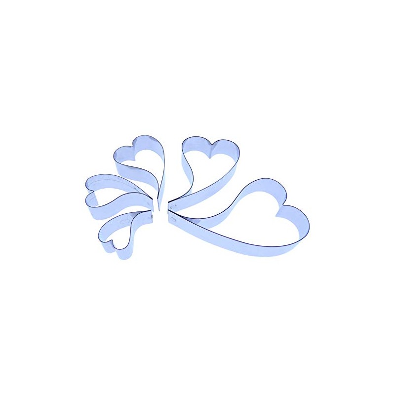 Curvy Heart (Curved wonky) - Stainless Steel Sugarcraft Cutters