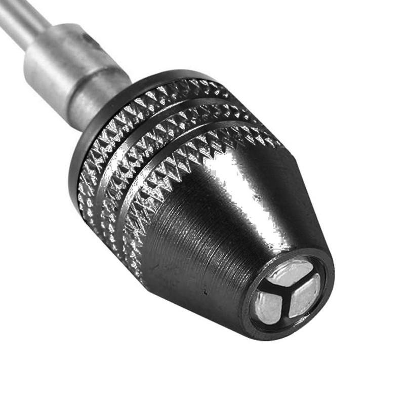 Mesee 2Pcs Mini Keyless Drill Chuck, 0.3-3.4mm Quick Change Chucks