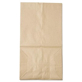Ross & Wallace Paper Products General GK25S500 40-lb. Cap. #25 Squat Grocery Paper Bags - Kraft (500/BD) New