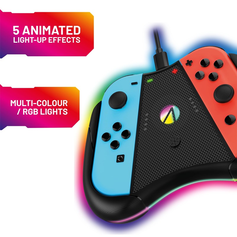 STEALTH Light-Up Play & Charge Comfort Controller Compatible with Switch