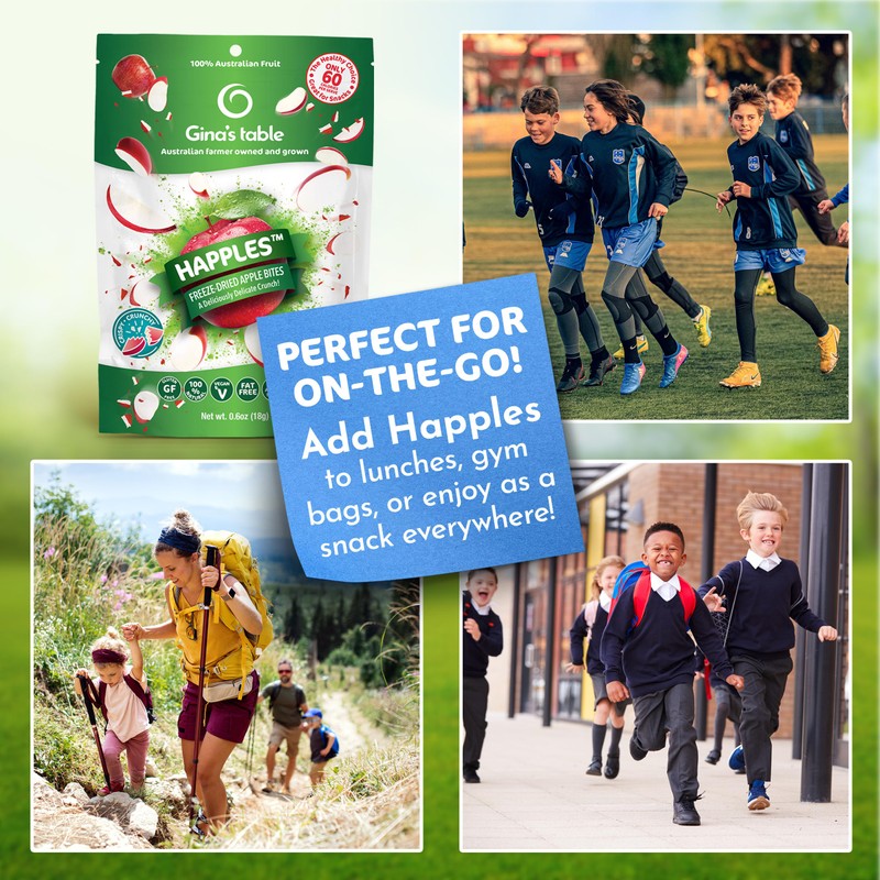 Happles Freeze Dried Apples – 100% Natural, No Added Sugar,