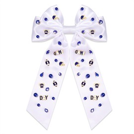 Football Hair Bow -Red Black White Football Mom Cheer Bow Game Day Football Team Spirit Ribbon Bow Barrette Hair Clip Accessories Game Day Outfit for Women