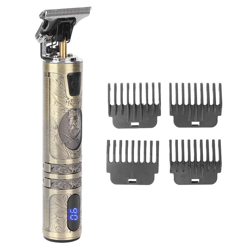 Electric Hair Trimmer Clipper USB Portable Professional Retro Hair Cutting