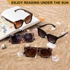 SKYWAY Pack of 2 Bifocal Reading Sunglasses for Women Men,