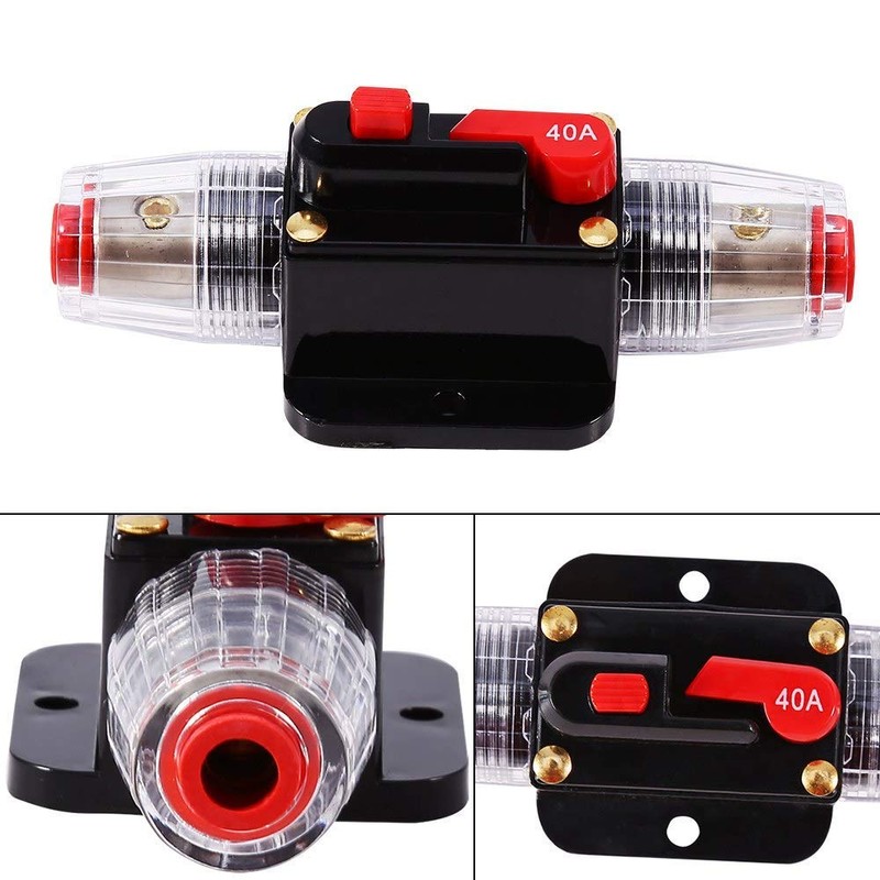 Car Fuse Holder, Manual Reset Switch Car DC12 V Power