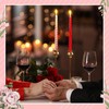 Threlaco 12 Pcs Valentine Taper Candles 10 Inch Tall Unscented