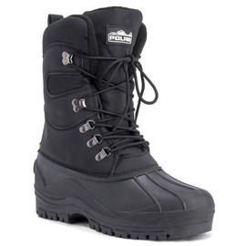 POLAR Mens Snow Hiking Mucker Duck Grafters Waterproof Saftey Thermal Boots - Black - US13/EU46 - YC0445
