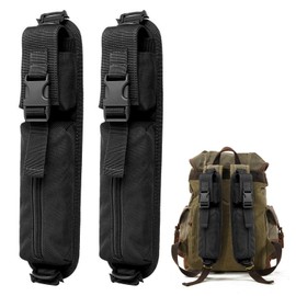 DEARBAG Premium Molle Accessory Bag, Backpack Strap Bag Made of Nylon, Multifunctional Tactical Attachment Bag, Ideal for Hiking, Hunting & Outdoor Activities - Robust, Waterproof, black