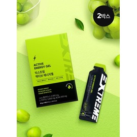 Active Energy Charging Energy Gel Green Grape Flavor 14 Packets 2 Boxes (4 Weeks Supply) / 액티브 에너지 충전 에너지젤 청포도맛 14포 2박스 (4주분)