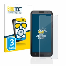 BROTECT Anti-Glare Protective Glass for Emporia Smart 5 (Pack of 3) Protective Film Tempered Glass Matt [Extremely Scratch-Resistant 9H, Anti-Reflection]