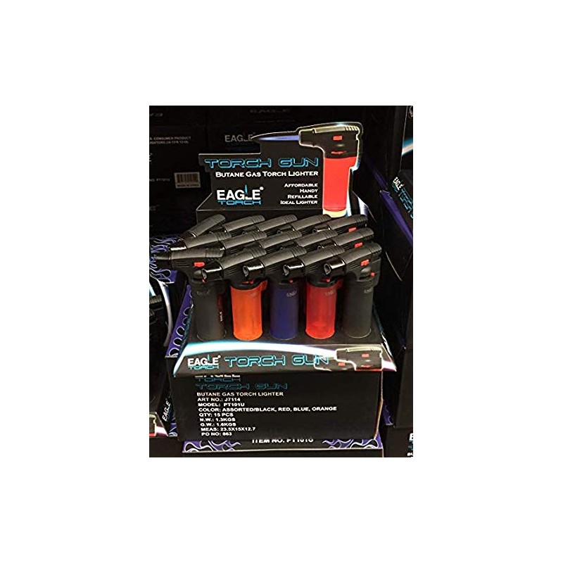Eagle Single Torch Gun Lighter (Random Color)